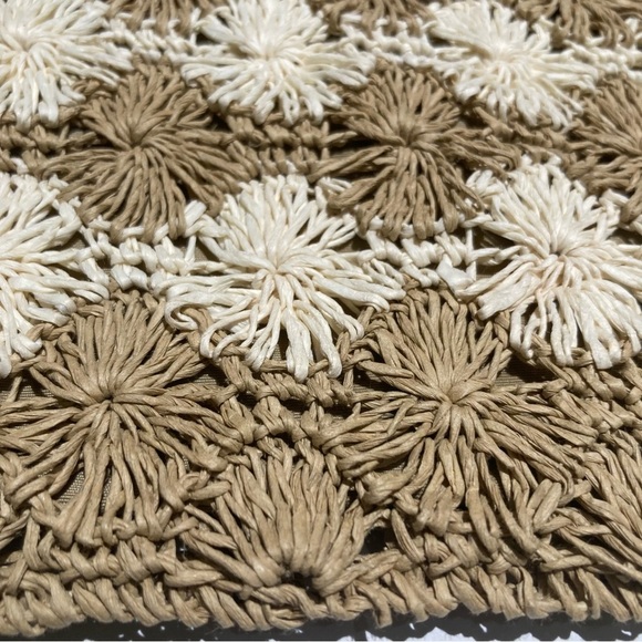 Vintage The Limited Handmade Crochet Bag with Bamboo Handle 90s Y2K - Picture 5 of 11